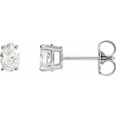 Sterling Silver 1/3 CTW Lab-Grown Diamond Earrings