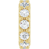 18K Yellow Gold-Plated Sterling Silver Lab-Grown Diamond Spacer Charm/Pendant