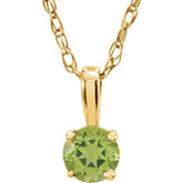 Youth Birthstone Necklace Or Pendant