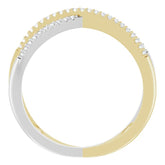 Accented Criss-Cross Ring