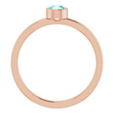 Bezel-Set Solitaire Ring