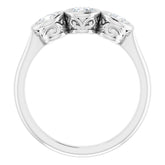 Three-Stone Bezel-Set Anniversary Band