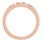 Three-Stone French-Set Anniversary Band