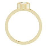 Bezel-Set Solitaire Ring