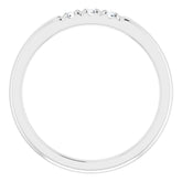 Three-Stone French-Set Anniversary Band