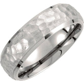 Titanium Beveled Edge Band