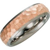 Titanium Beveled Edge Band