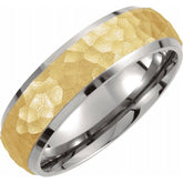 Titanium Beveled Edge Band