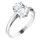 Scroll Setting® Solitaire Ring