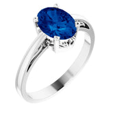 Scroll Setting® Solitaire Ring