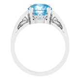 Solitaire Scroll Setting® Ring