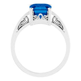 Scroll Setting® Solitaire Ring