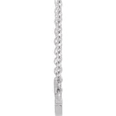 Sideways Cross Necklace