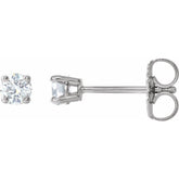 Sterling Silver 1/6 CTW Natural White Diamond Earrings