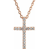 Petite Cross Necklace Or Pendant