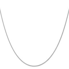 14K White Gold 20 inch 1.05mm Spiga with Lobster Clasp Chain