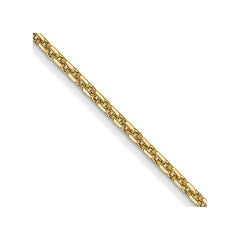 14K 24 inch .95mm Diamond-cut Cable with Lobster Clasp Chain