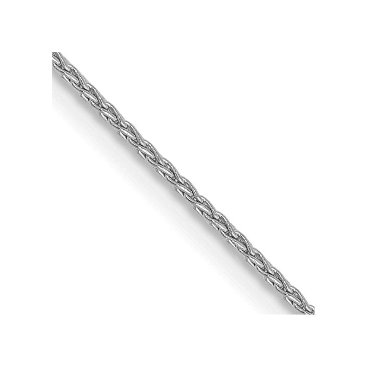 14K White Gold 20 inch 1mm Parisian Wheat with Lobster Clasp Chain