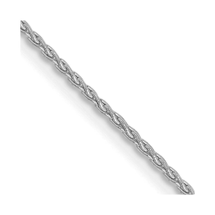 14K White Gold 18 inch 1.2mm Parisian Wheat with Lobster Clasp Chain