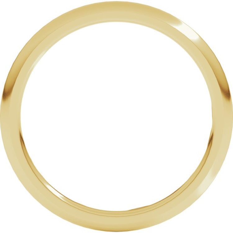 18K Yellow Gold 1.5 mm Comfort-Fit Half Round Band Size 5.5