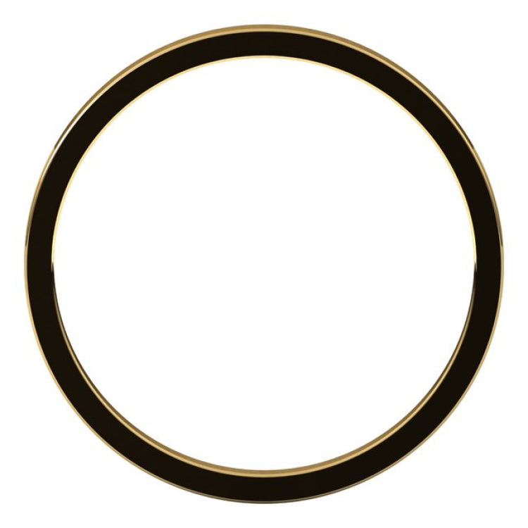 14K Yellow Gold 1.5 mm Flat Band Size 4