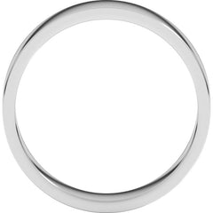 10K White Gold 5 mm Flat Band Size 14.5