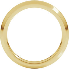 10K Yellow Gold 3 mm Comfort-Fit Half Round Band Size 7
