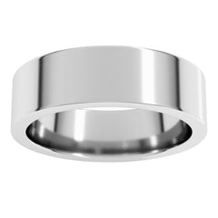 Palladium 6 mm Comfort-Fit Flat Band Size 13.5