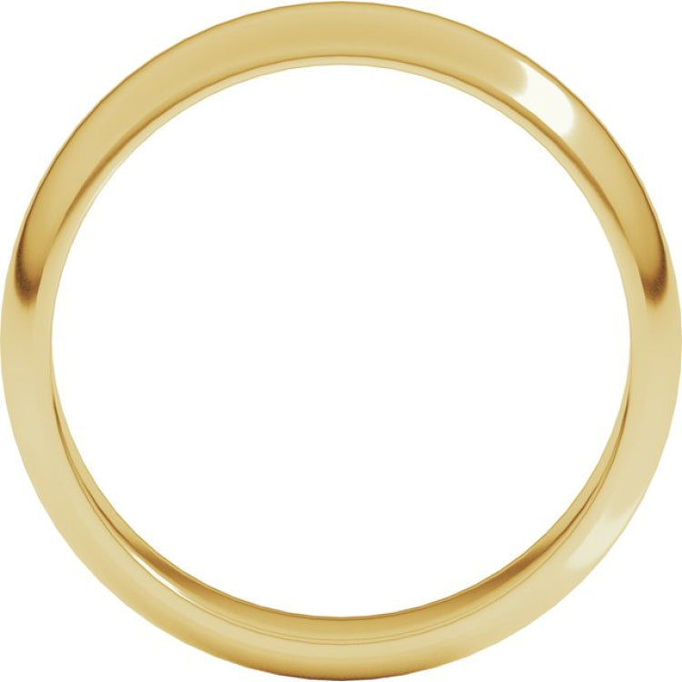 10K Yellow Gold 5 mm Half Round Band Size 7