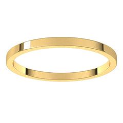 10K Yellow Gold 1.5 mm Flat Band Size 8
