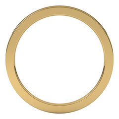 14K Yellow Gold 1.5 mm Comfort-Fit Flat Band Size 4.5