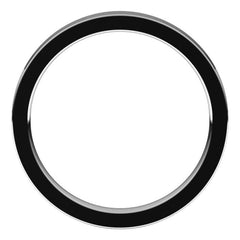 14K White Gold 2.5 mm Comfort-Fit Flat Band Size 6