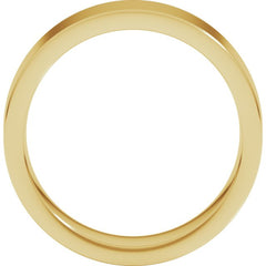 14K Yellow Gold 6 mm Comfort-Fit Flat Band Size 7