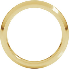 14K Yellow Gold 4 mm Comfort-Fit Half Round Band Size 5