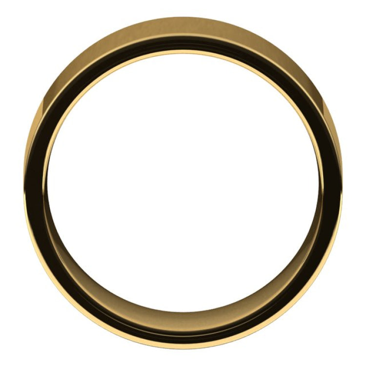 10K Yellow Gold 8 mm Lightweight Comfort-Fit Flat Band Size 10.5
