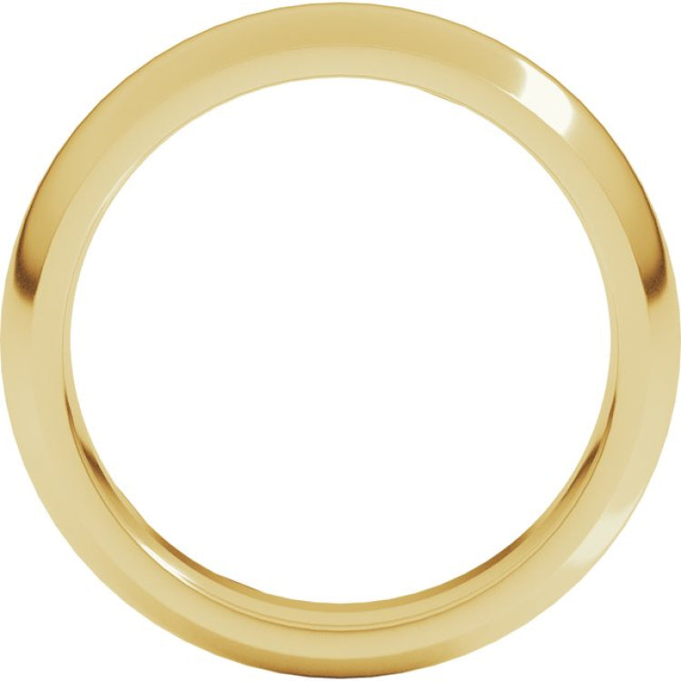 14K Yellow Gold 4.5 mm Comfort-Fit Half Round Band Size 9.5