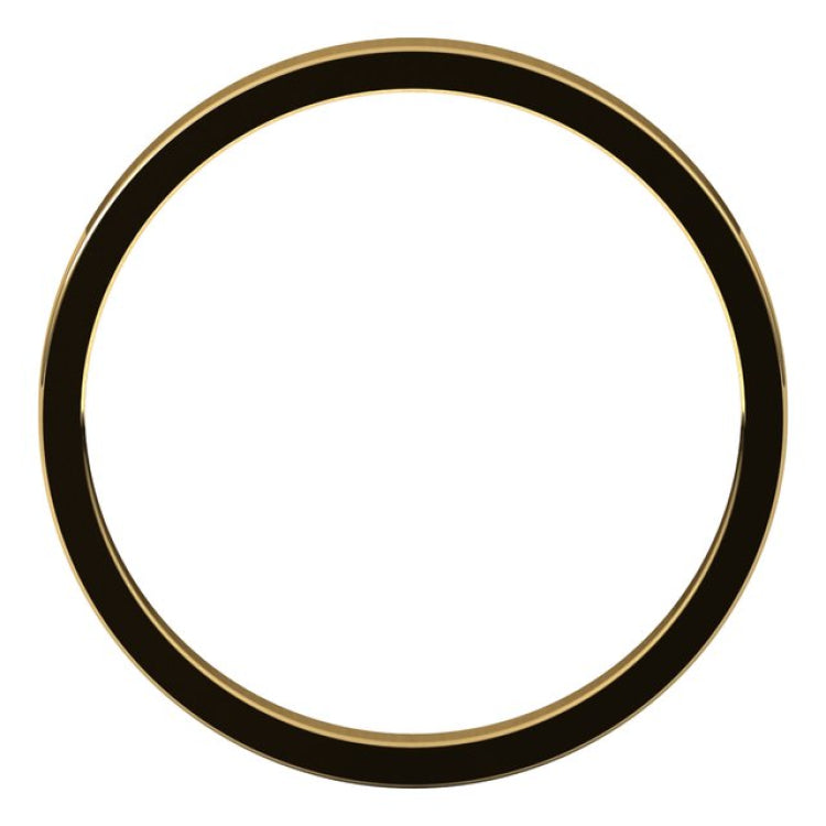 10K Yellow Gold 2 mm Flat Band Size 5.5