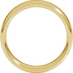 14K Yellow Gold 6 mm Comfort-Fit European-Style Band Size 4.5