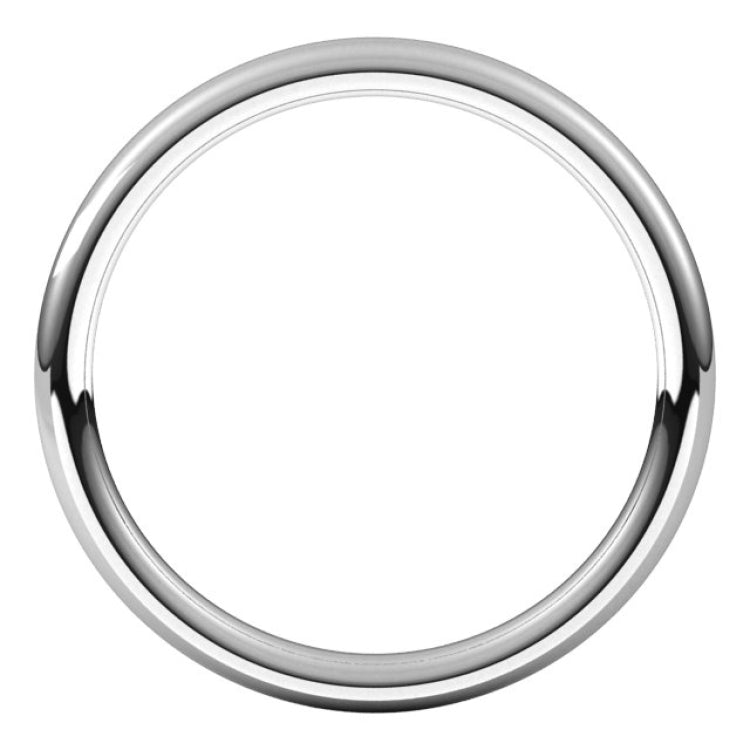 Platinum 2 mm Comfort-Fit European-Style Band Size 8