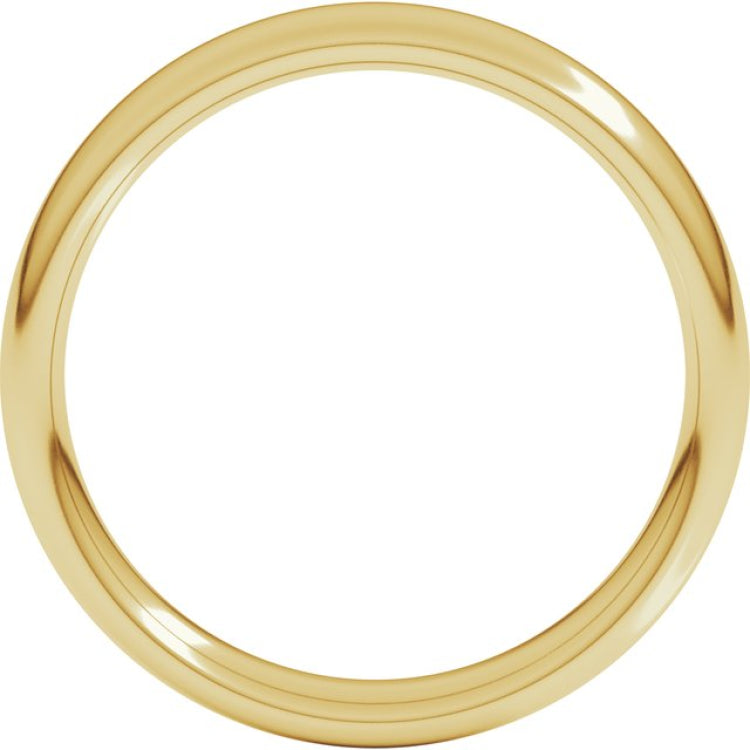 14K Yellow Gold 4 mm Comfort-Fit European-Style Band Size 9.5