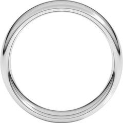 14K White Gold 6 mm Comfort-Fit European-Style Band Size 9.5