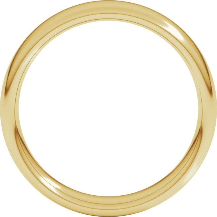 14K Yellow Gold 5 mm Comfort-Fit European-Style Band Size 9