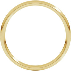 14K Yellow Gold 1.5 mm Comfort-Fit Full Round Band Size 7.5