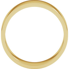 10K Yellow Gold 6 mm Flat Band Size 5