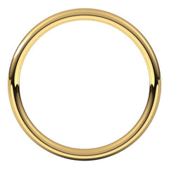 10K Yellow Gold 2.5 mm Comfort-Fit European-Style Band Size 10