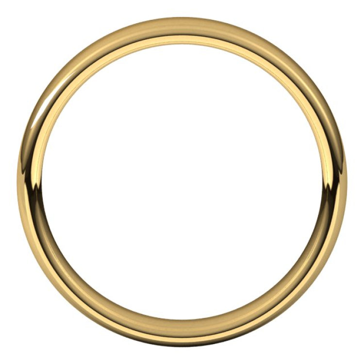 14K Yellow Gold 4.5 mm Comfort-Fit European-Style Band Size 11