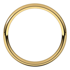 14K Yellow Gold 3.5 mm Comfort-Fit European-Style Band Size 4.5