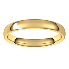 14K Yellow Gold 3.5 mm Comfort-Fit European-Style Band Size 5.5