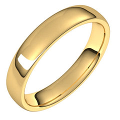 14K Yellow Gold 4.5 mm Comfort-Fit European-Style Band Size 7.5