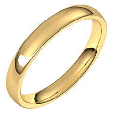 10K Yellow Gold 3.5 mm Comfort-Fit European-Style Band Size 7